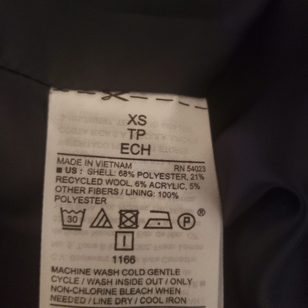 Wool Patterned Coat - image 4